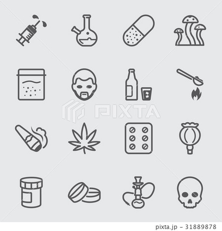 Drug line icon 31889878