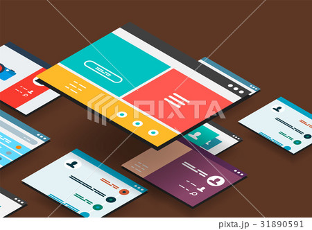 Isometric app concept Isometric app concept 31890591