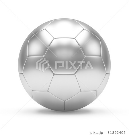 3D rendering Isolated metal Soccer Ball 31892405