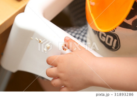 乳幼児の食事風景 31893286