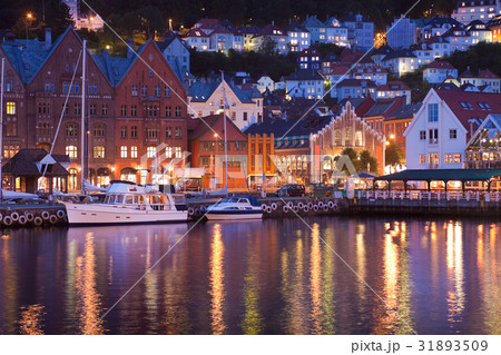 Scenery of Bryggen in Bergen, Norway 31893509