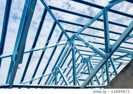 Structure of steel roof. 31894673