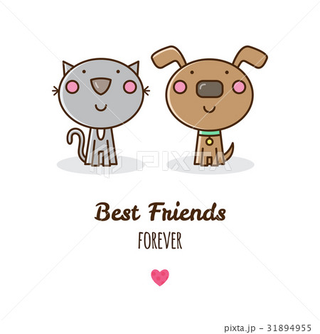 Vector illustration of cat and dog. Vector illustration of cat and dog. 31894955