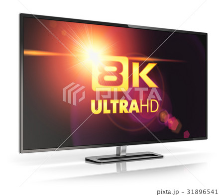 8k Ultrahd Tvのイラスト素材 31896541 Pixta