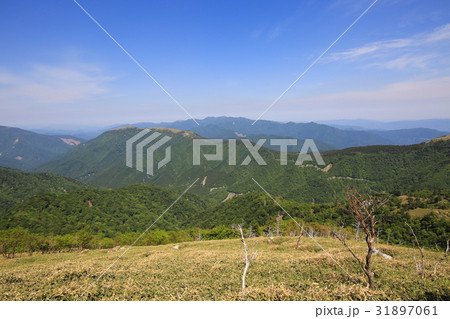 徳島県三好市 剣山山頂への遊歩道からの風景 徳島県三好市 剣山山頂への遊歩道からの風景 31897061