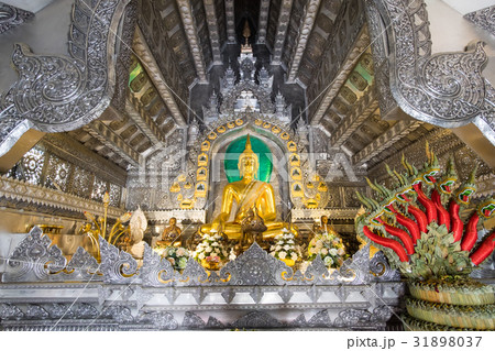 Buddha statue in the silver chapel, Thailand 31898037