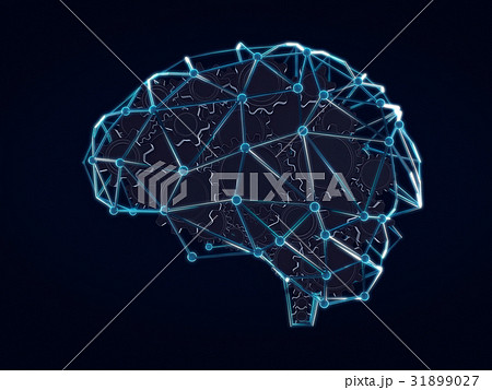 Gears in shape of brain concept,Abstract brain.3D  31899027