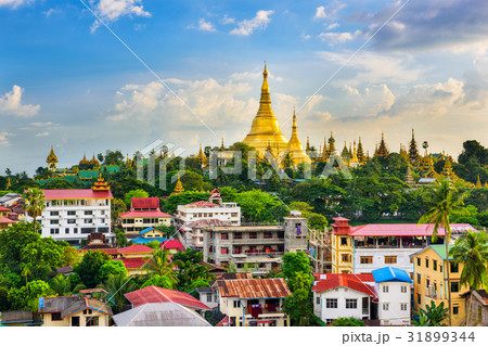 Yangon Myanmar Skyline Yangon Myanmar Skyline 31899344