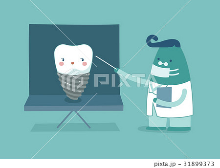 Dentist is explaining about implant Dentist is explaining about implant 31899373