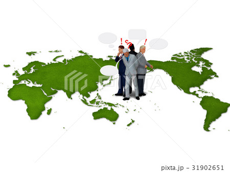 世界を見渡すビジネスマン 世界を見渡すビジネスマン 31902651