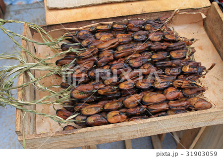 Mussels on the market in Ancud, Chiloe Island 31903059