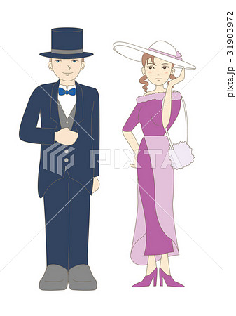 紳士と婦人 貴族風のイラスト素材 31903972 Pixta