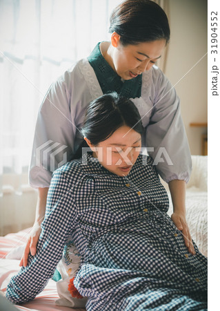 woman during pregnancy or shortly after childbirth 31904552