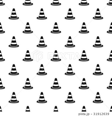 Traffic cone pattern vector 31912639