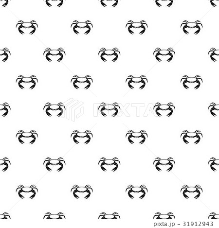 Raw crab pattern vector 31912943