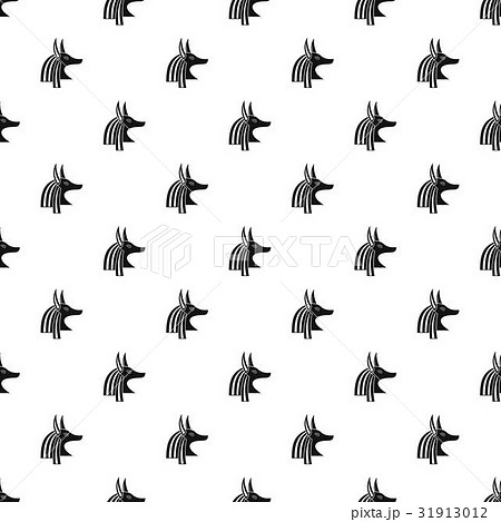 Ancient egyptian god Anubis pattern vector Ancient egyptian god Anubis pattern vector 31913012