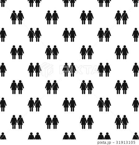 Two girls lesbians pattern vector 31913105