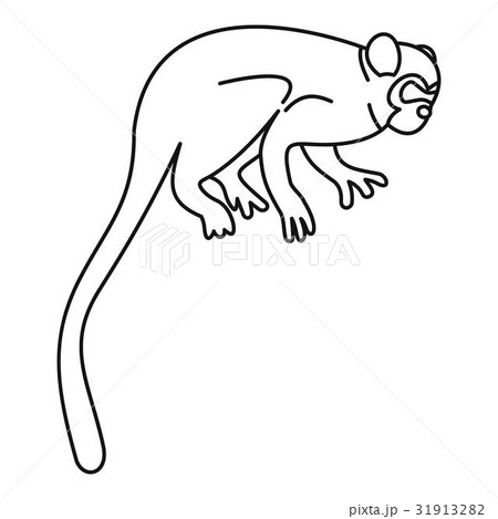 Capuchin monkey icon, outline style Capuchin monkey icon, outline style 31913282
