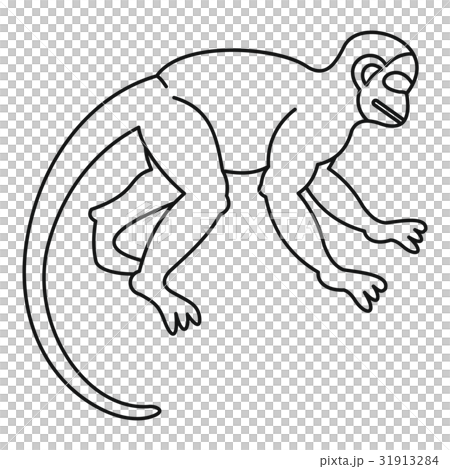 Japanese macaque icon, outline style Japanese macaque icon, outline style 31913284