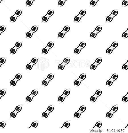 Peanut pods pattern vector 31914082