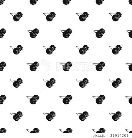 Chokeberry or aronia berry pattern vector 31914201