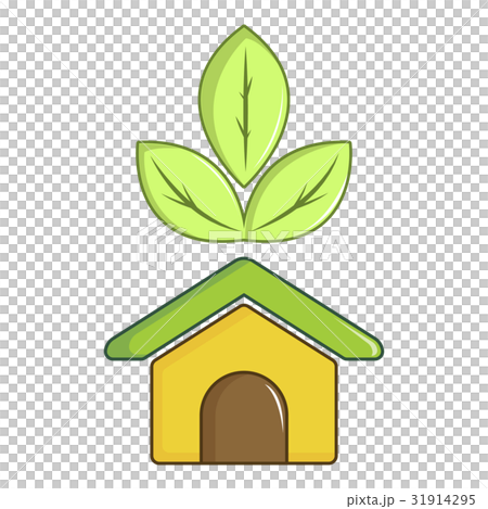 ECO house icon, cartoon style ECO house icon, cartoon style 31914295