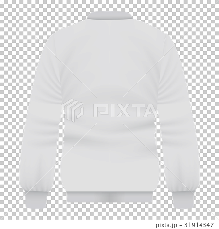 Back of white baseball jacket mockup 31914347
