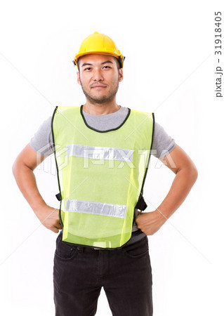 confident, strong construction worker 31918405