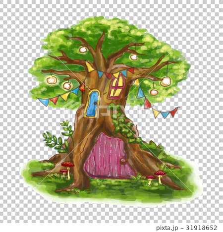 木の家のイラスト素材 31918652 Pixta