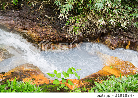 北海道 登別温泉 天然足湯 31918847
