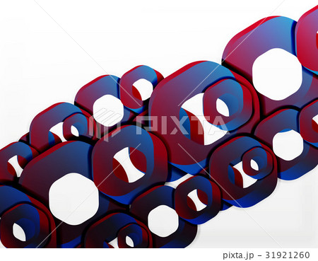 Geometric abstract background, cut chain shapes or Geometric abstract background, cut chain shapes or 31921260