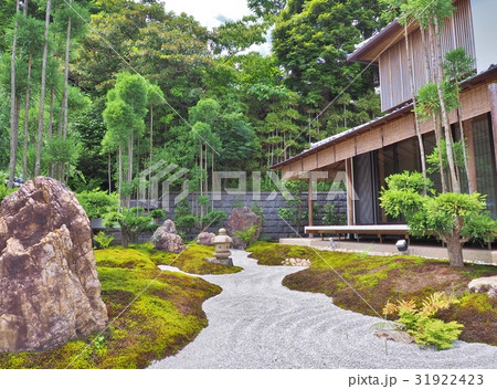 Japanese garden inside Hase-dera Temple 31922423