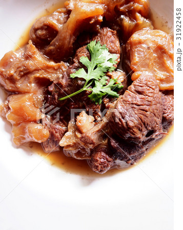 The picture of beef stew in Chinese style. 31922458