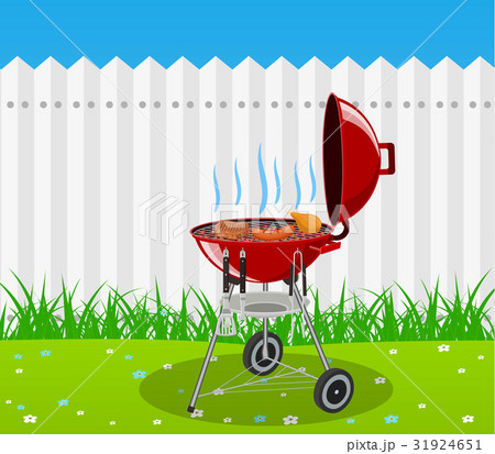 barbecue grill and kitchen utensils 31924651