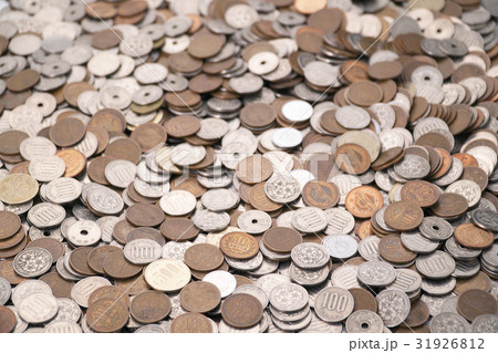 日本円の貨幣の集合写真 日本円の貨幣の集合写真 31926812