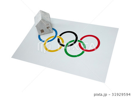 Small house on a flag 31929594