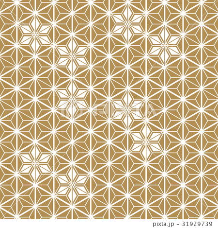 Japanese pattern vector. Geometric gold background 31929739