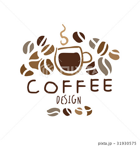 Coffee label design, hand drawn vector 31930575