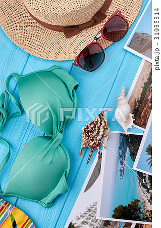 Personal woman clothing for beach. 31935314