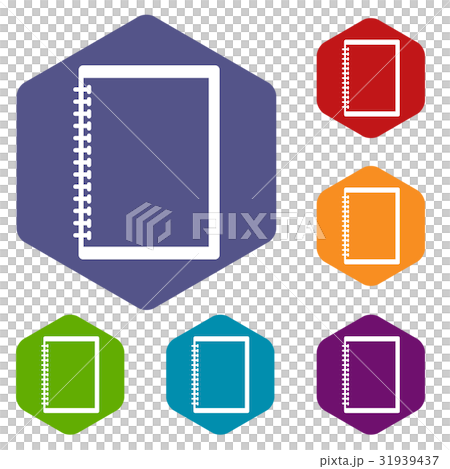 Sketchbook icons set hexagon Sketchbook icons set hexagon 31939437