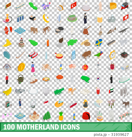 100 motherland icons set, isometric 3d style 100 motherland icons set, isometric 3d style 31939627