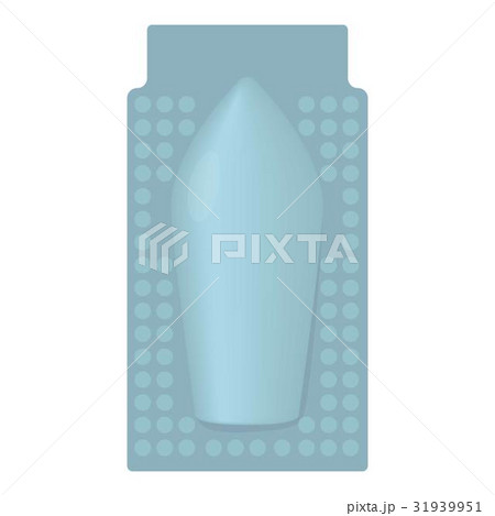 Package of suppository icon, cartoon style 31939951