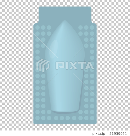 Package of suppository icon, cartoon style 31939951