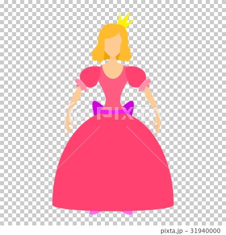 transparent princess dress cartoon