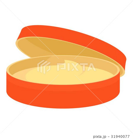 Orange cosmetic jar icon, cartoon style Orange cosmetic jar icon, cartoon style 31940077