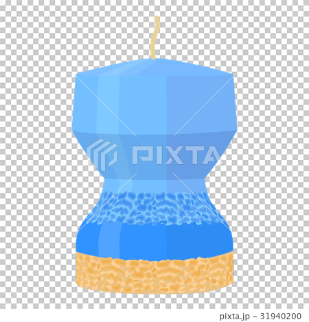 Blue candle icon, cartoon style Blue candle icon, cartoon style 31940200