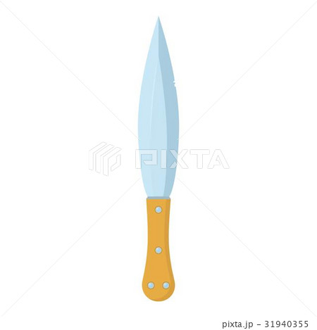 Short steel two edged sword icon, cartoon style Short steel two edged sword icon, cartoon style 31940355