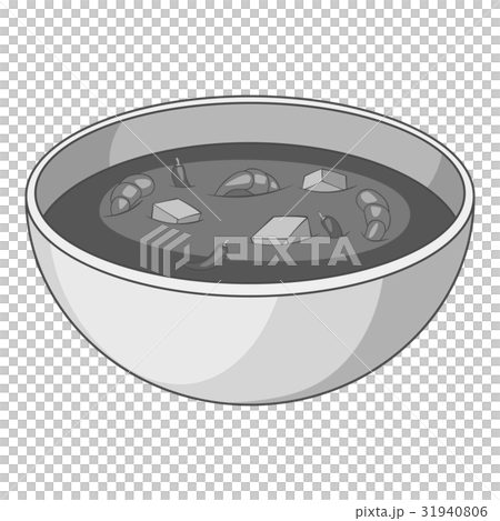 Tom yum thai soup icon monochrome 31940806
