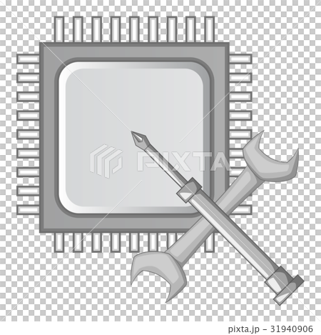 Electronics repair icon monochrome 31940906