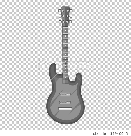 Electric guitar icon monochrome Electric guitar icon monochrome 31940943